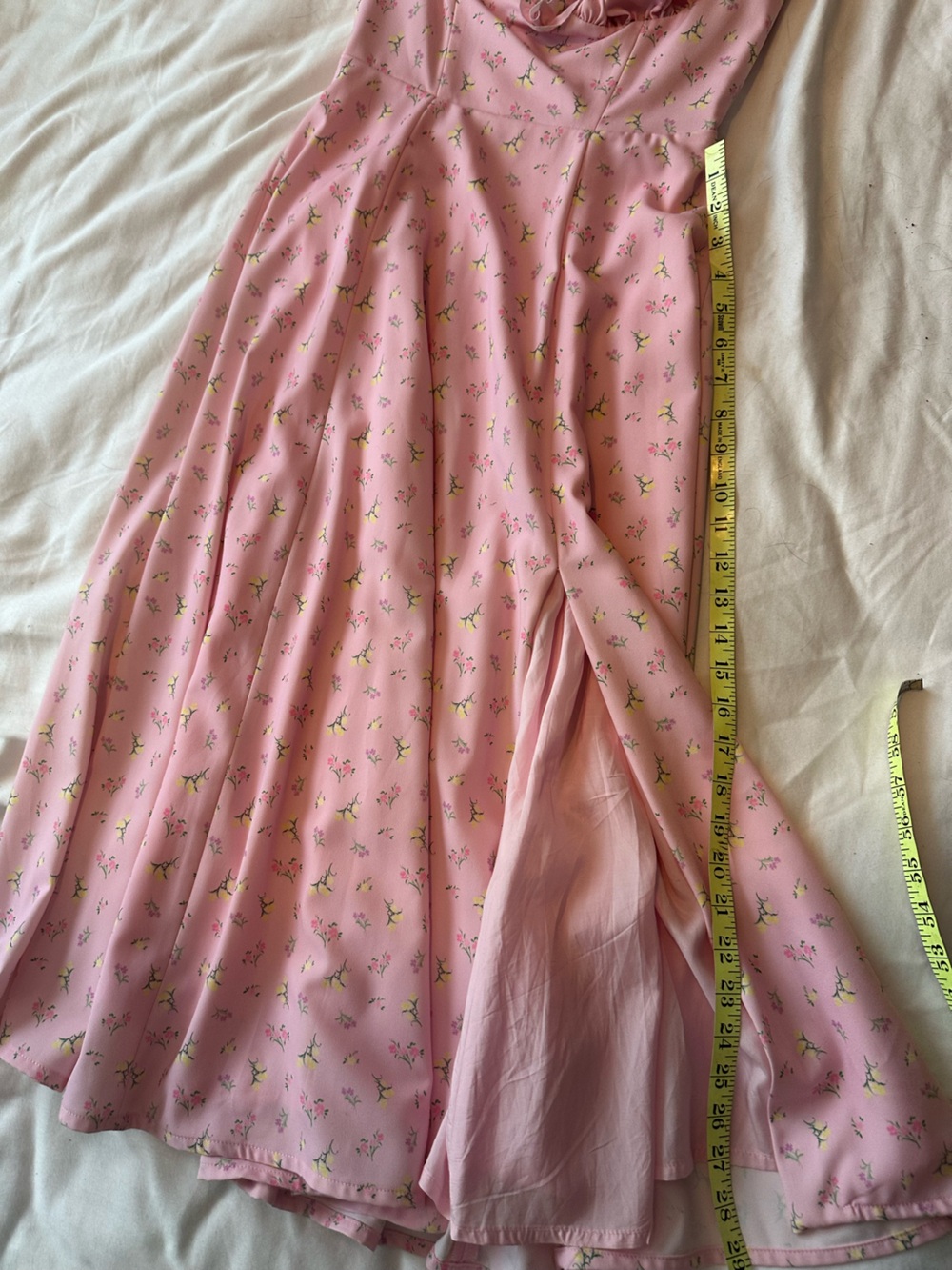 House Of CB Lauren Dress Small NWOT Pink Floral Midi Dress - Picture 9 of 9